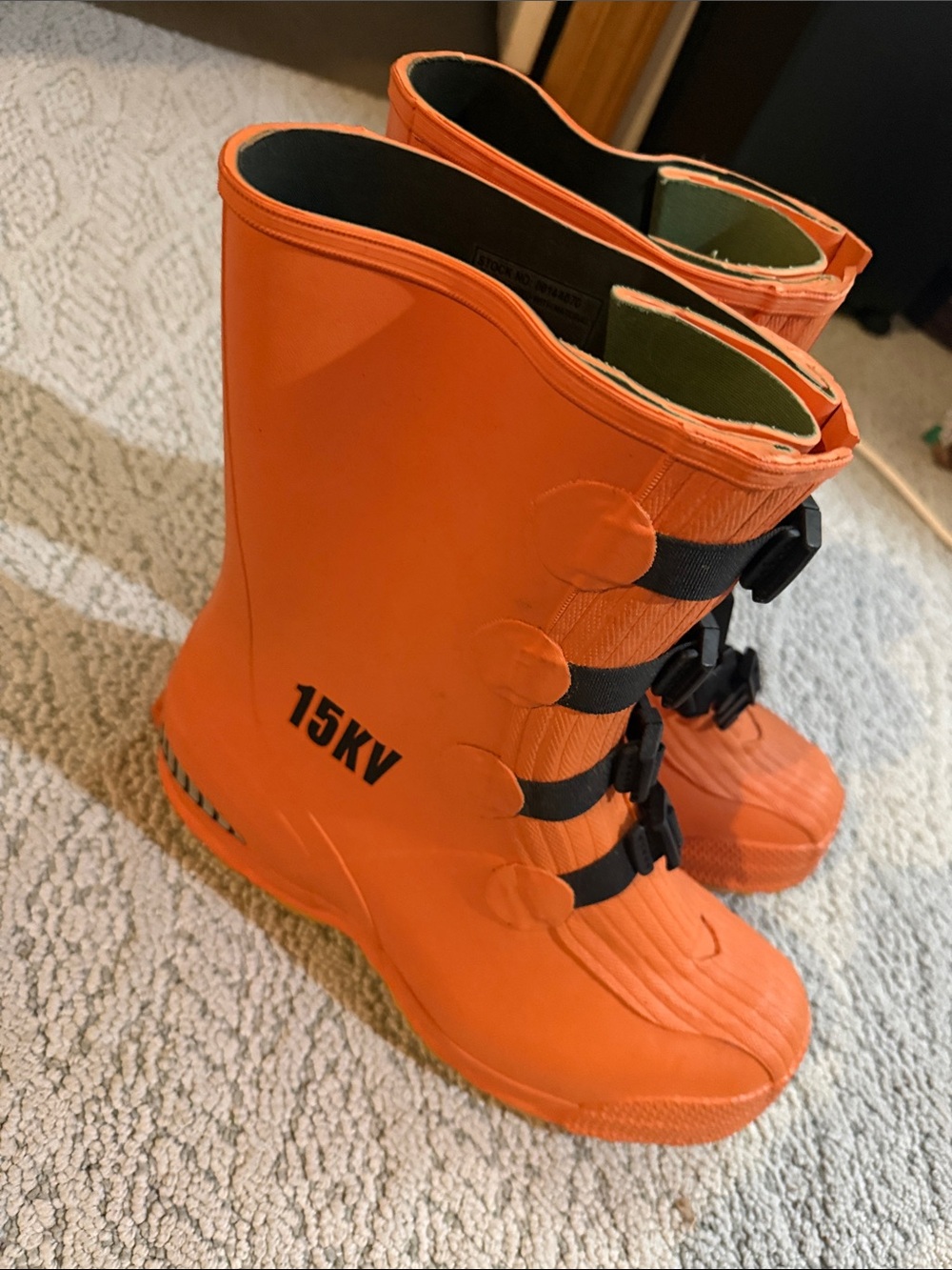 Men's 15KV Insulating Safety Boots in Orange